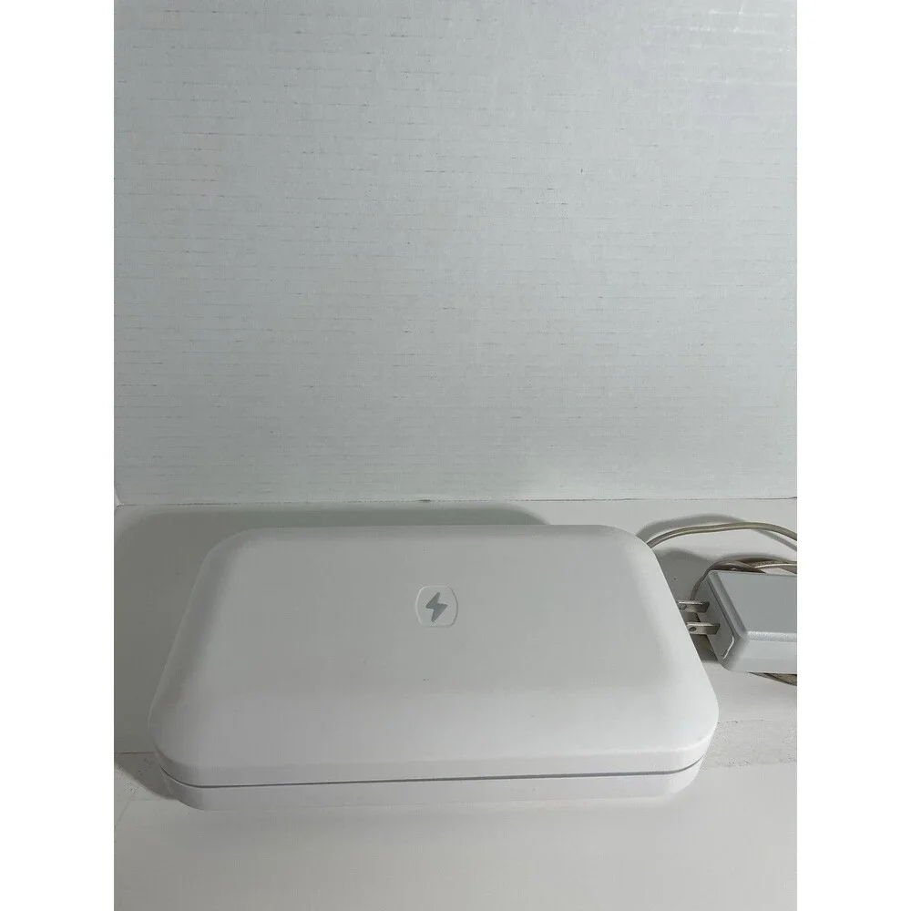 PHONESOAP 3 UV Cell Phone Sanitizer Cleaner & Dual Universal Charger White 600W